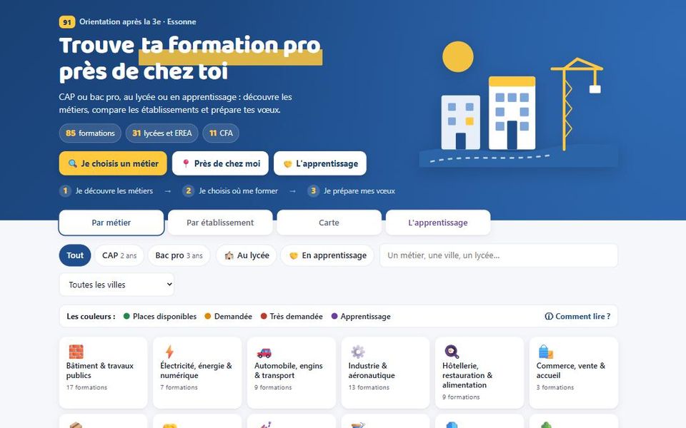 Aperçu du site Orientation 91