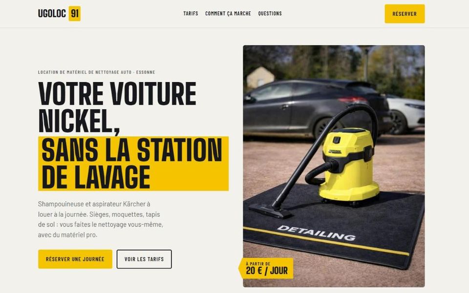 Aperçu du site Ugo Loc 91